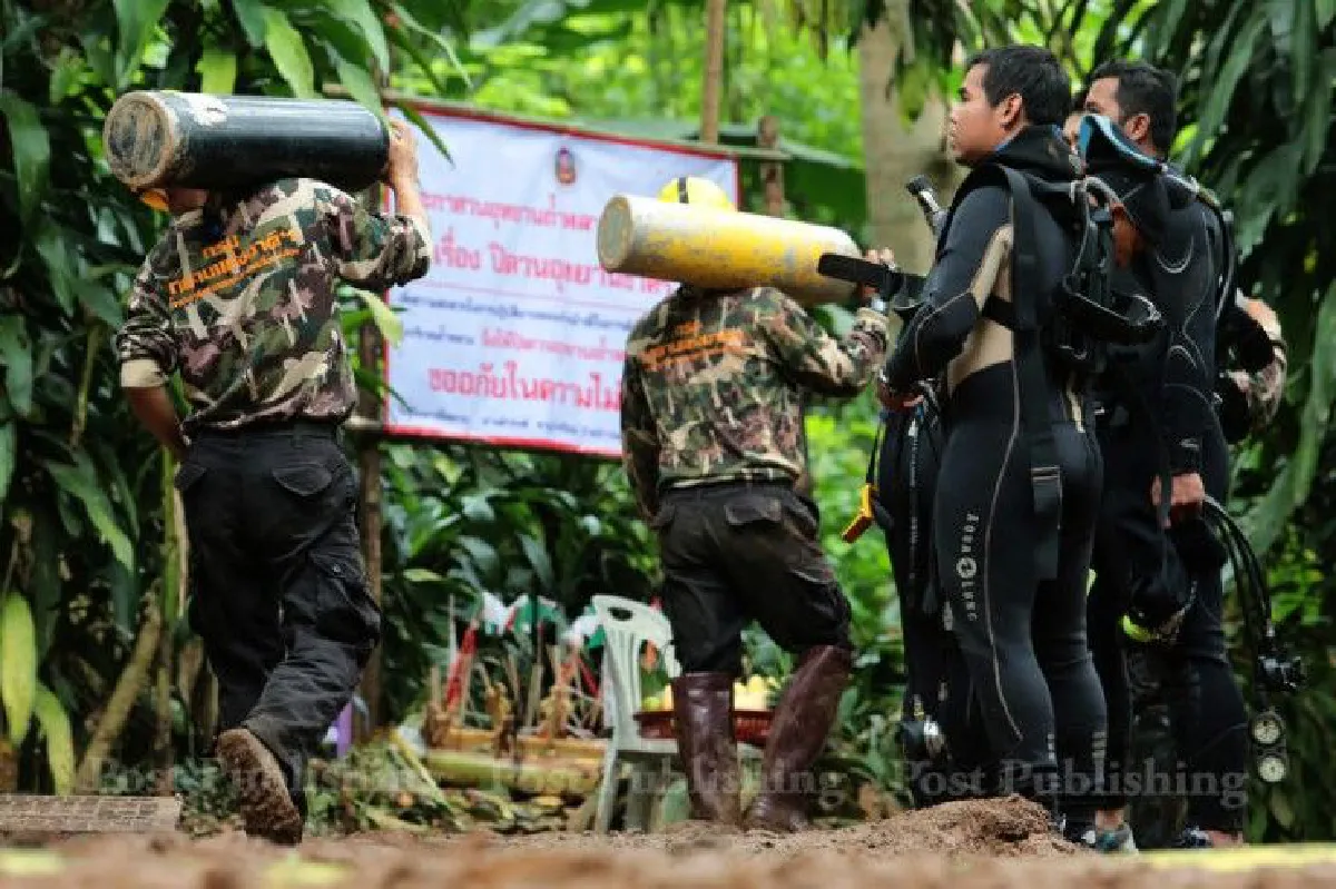 รวมภาพเบื้องหลังความสำเร็จในภารกิจ "พาทีมหมูป่ากลับบ้าน"