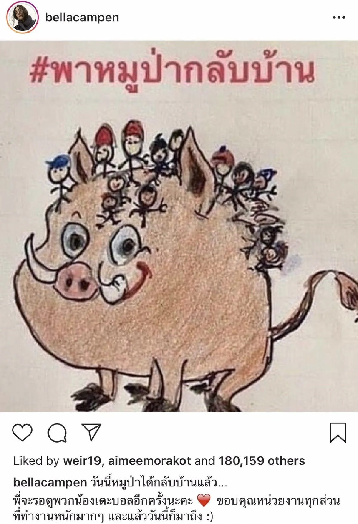 เปิดข้อความจากหัวใจ คนบันเทิง โพสต์ยินดี-ขอบคุณทีมช่วยเหลือหลังเจอทีมหมูป่า