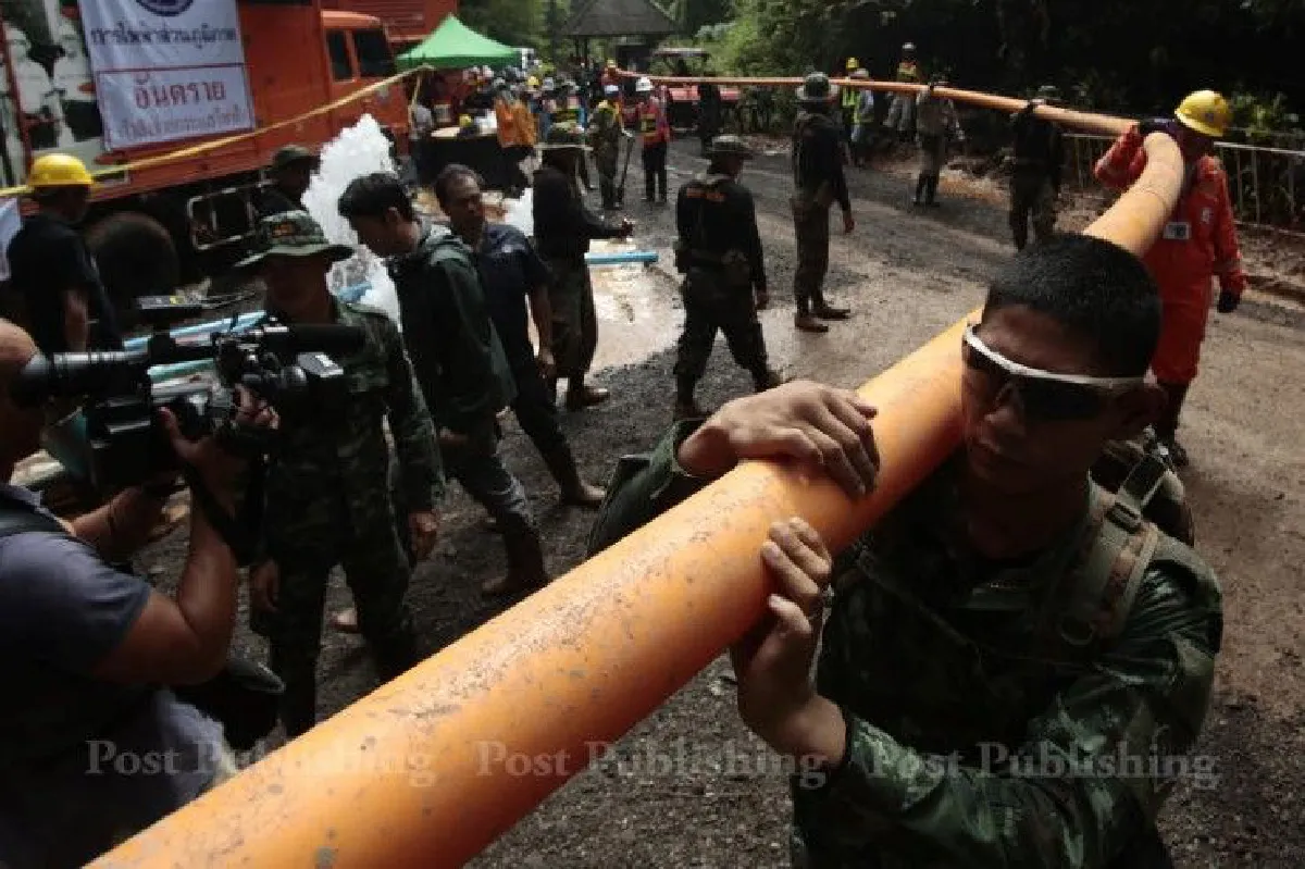 ทบ.คงกำลังทหาร1.1พันนายช่วยทีมหมูป่า ส่ง31นักดำน้ำเสริมหน่วยซีล