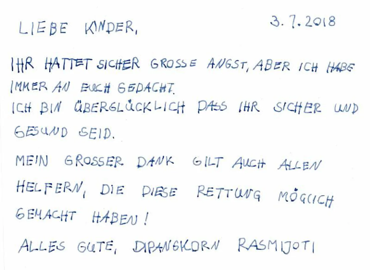พระองค์เจ้าทีปังกรฯ ประทานโปสการ์ดให้กำลังใจ"ทีมหมูป่า"