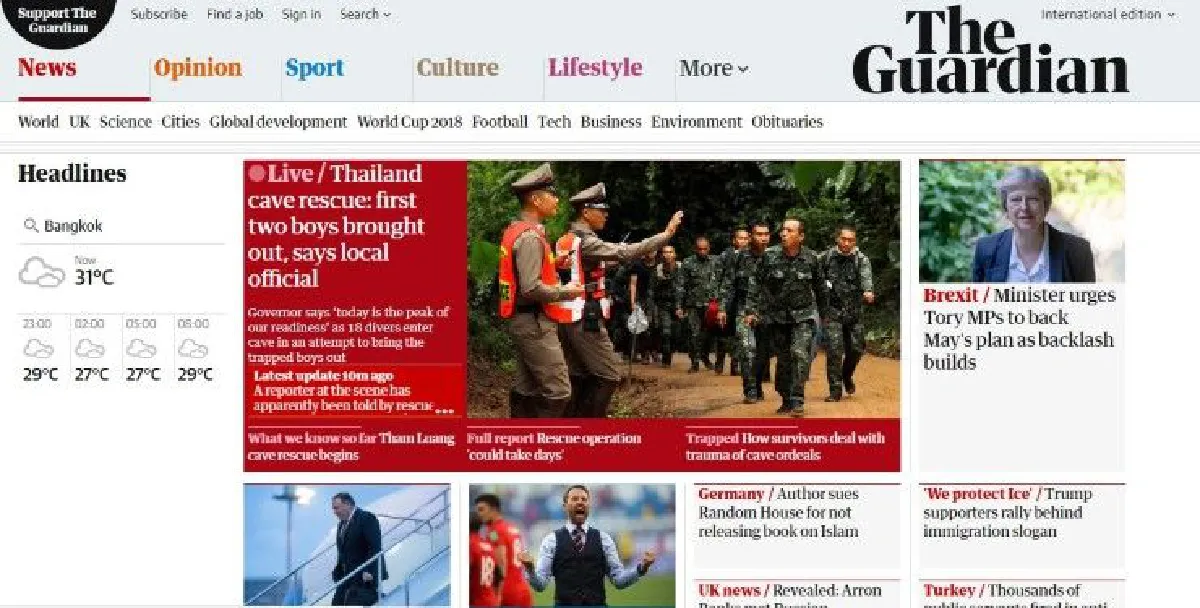 ทั่วโลกเกาะติดข่าวทีมหมูป่า แฮชแท็ก"#ThaiCaveRescue"ขึ้นแท่นอันดับ2