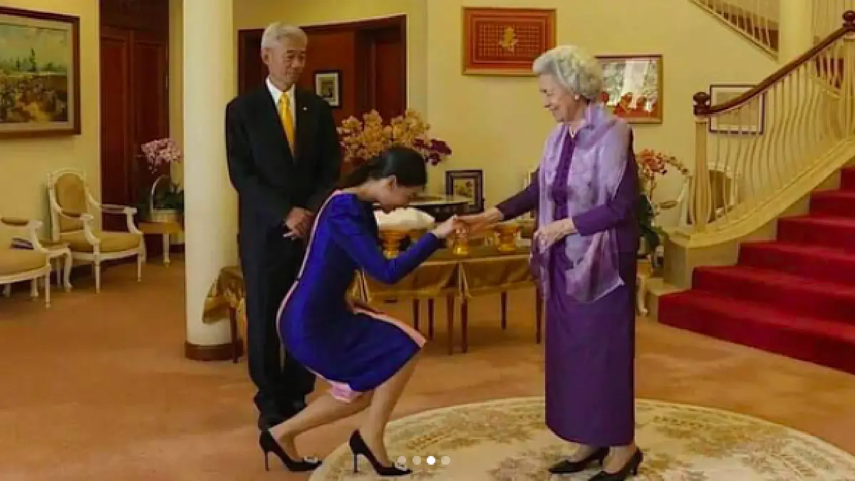 ถือเป็นเกียรติสูงสุด! “เบลล่า” เข้าเฝ้า “พระวรราชมารดา” แห่งกัมพูชา