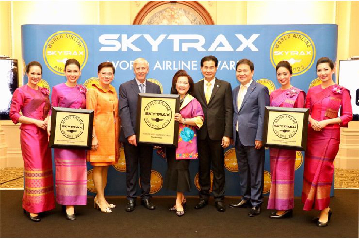 การบินไทยรับรางวัลสายการบินยอดเยี่ยมอันดับ 1 จากสกายแทรกซ์ 3 รางวัล การบินไทยรับรางวัลสายการบินยอดเยี่ยมอันดับ 1 จากสกายแทรกซ์ 3 รางวัล