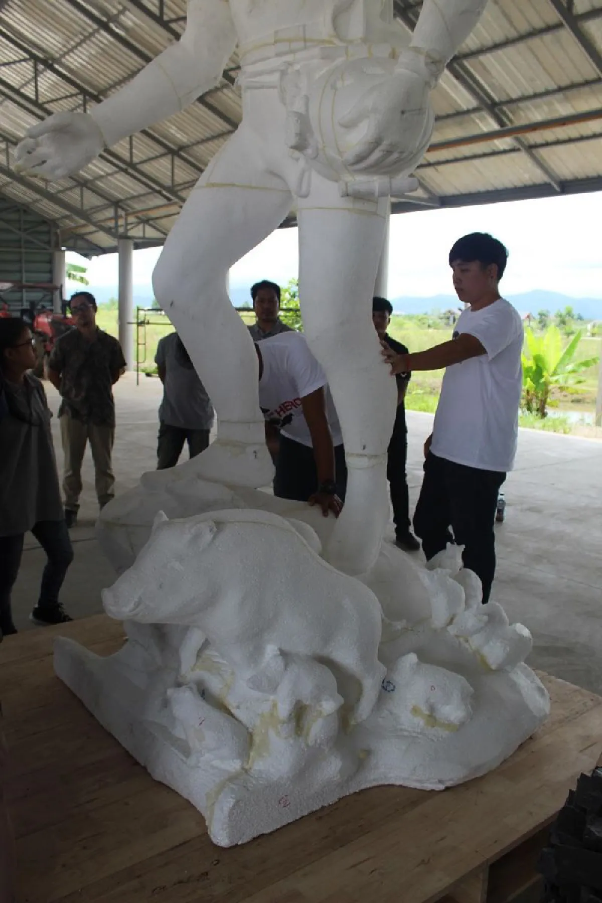 เปิดโมเดลต้นแบบก่อนปั้นจริงอนุสาวรีย์"จ่าแซม"คาด4เดือนเสร็จ