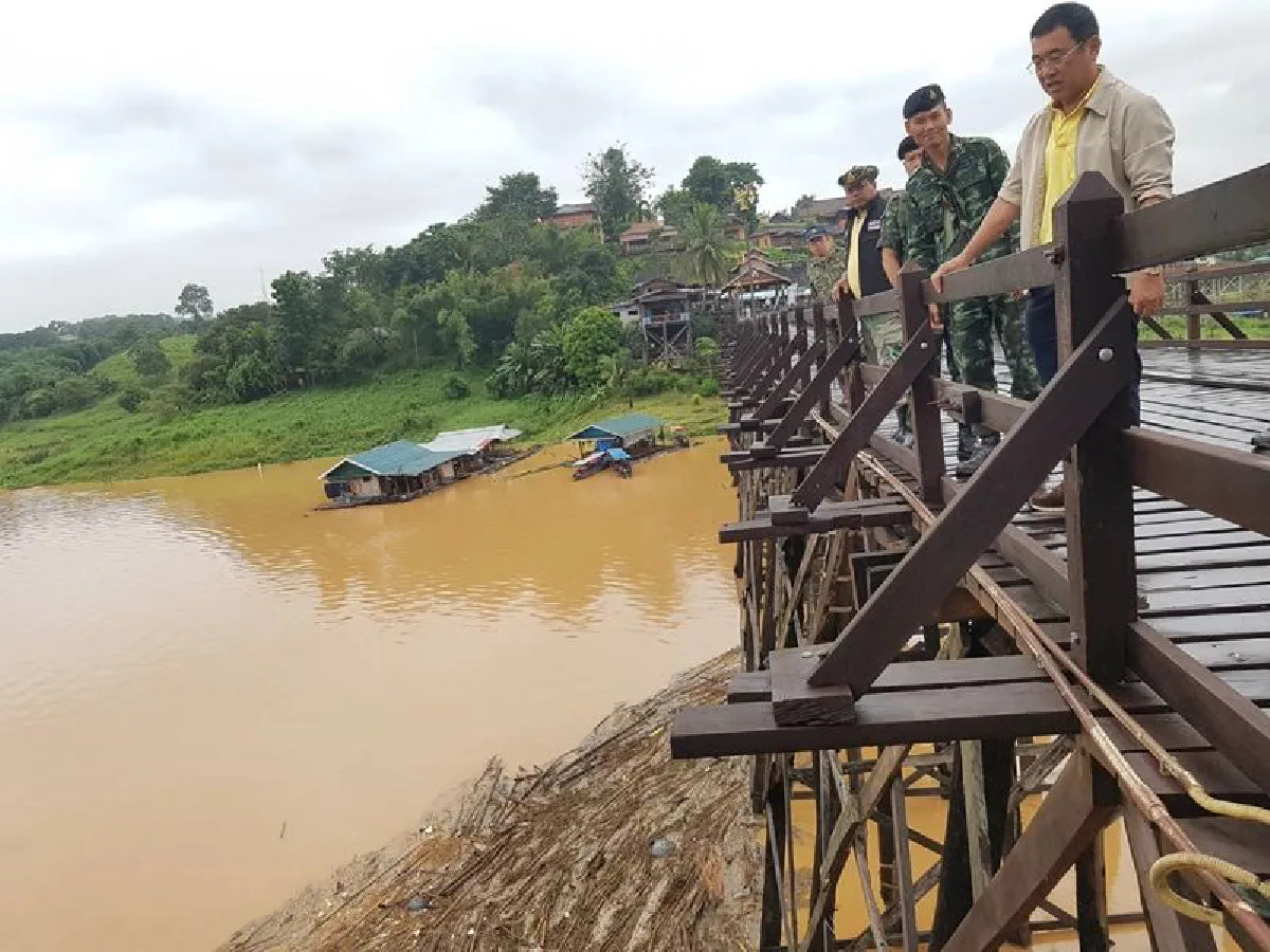 สังขละบุรีวิกฤตน้ำสูงกว่า5ม.อพยพประชาชน500คนออกจากพื้นที่