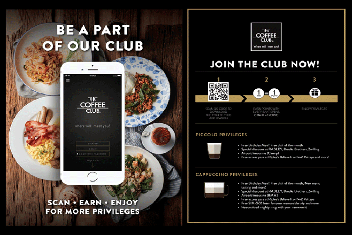 สัมผัสความเหนือระดับกับ THE COFFEE CLUB THAILAND APPLICATION ยิ่งใช้ ยิ่งได้รับ ให้ทุกวันเป็นวันพิเศษกว่าที่เคย สัมผัสความเหนือระดับกับ THE COFFEE CLUB THAILAND APPLICATION ยิ่งใช้ ยิ่งได้รับ ให้ทุกวันเป็นวันพิเศษกว่าที่เคย