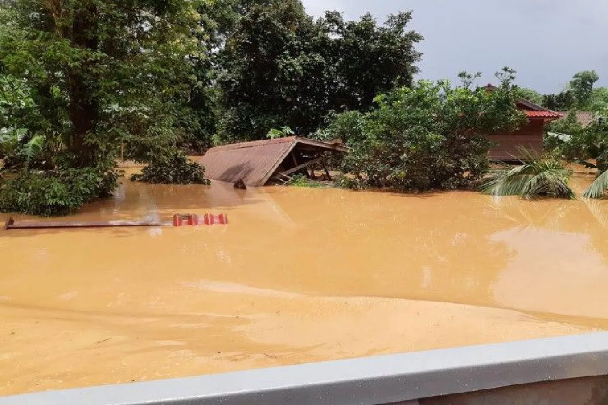 สื่อลาวเผยภาพความเสียหายเหตุเขื่อนเซเปียนแตก