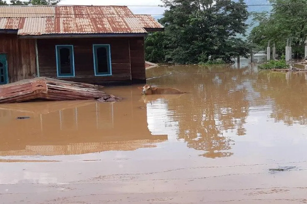 สื่อลาวเผยภาพความเสียหายเหตุเขื่อนเซเปียนแตก