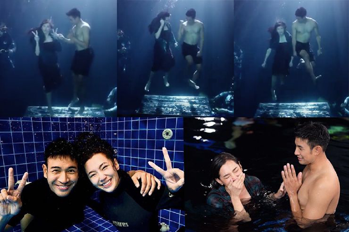 ไหนว่ากลัวน้ำ?! “เบลล่า” พา “เกรท" โชว์สเต็ปแดนซ์สุดฮิต Shoot dance ใต้น้ำ ไหนว่ากลัวน้ำ?! “เบลล่า” พา “เกรท" โชว์สเต็ปแดนซ์สุดฮิต Shoot dance ใต้น้ำ