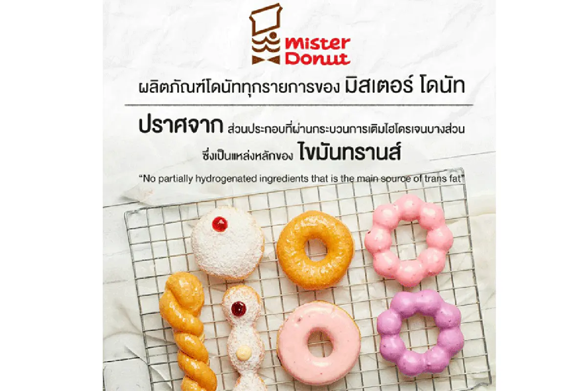 ซีอาร์จี ยืนยันทุกเมนูปลอดภัยจากไขมันทรานส์