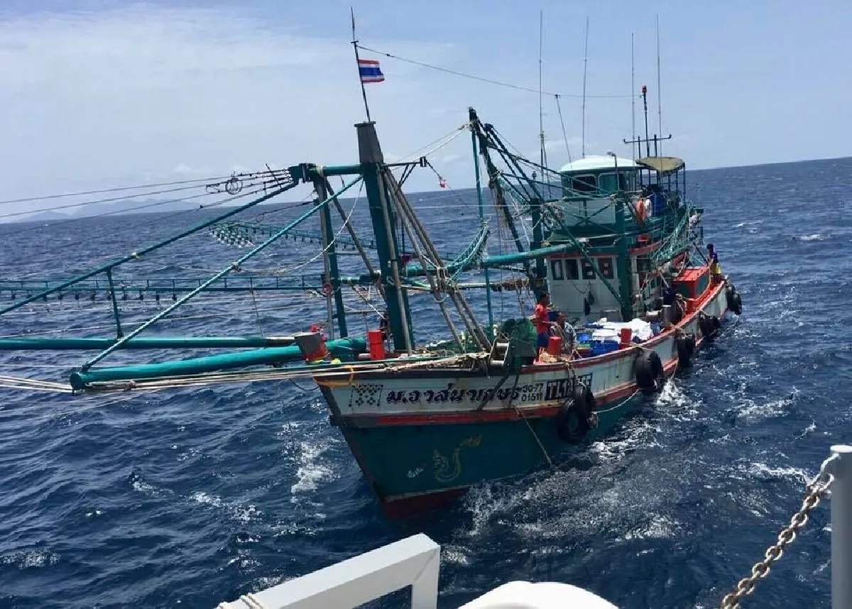 ทร.ช่วยลูกเรือประมงที่ถูกเชือกตีจนหมดสติกลางทะเล