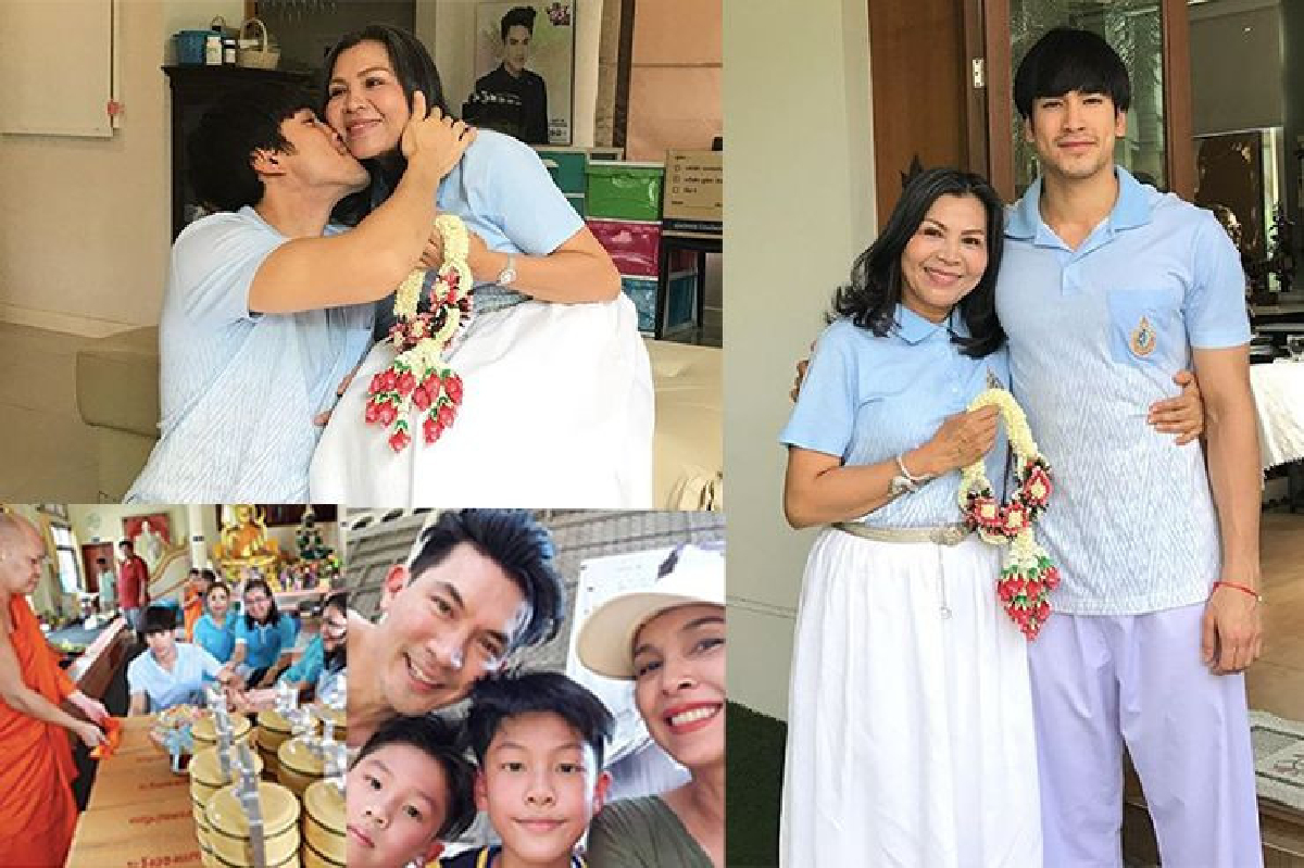 “ณเดชน์” พา “แม่แก้ว” ทำบุญในวันแม่แห่งชาติ 2561 พร้อมมอบพวงมาลัยช่องามก้มกราบตัก “ณเดชน์” พา “แม่แก้ว” ทำบุญในวันแม่แห่งชาติ 2561 พร้อมมอบพวงมาลัยช่องามก้มกราบตัก
