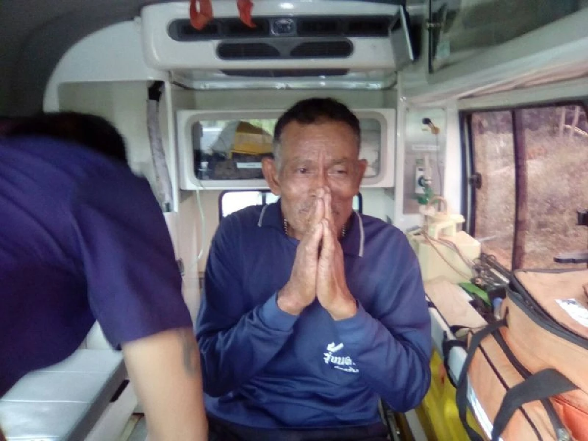 พบแล้วลุงก้อยจิตอาสาหลงป่าภูพานนาน6วันอยู่ในสภาพอิดโรย