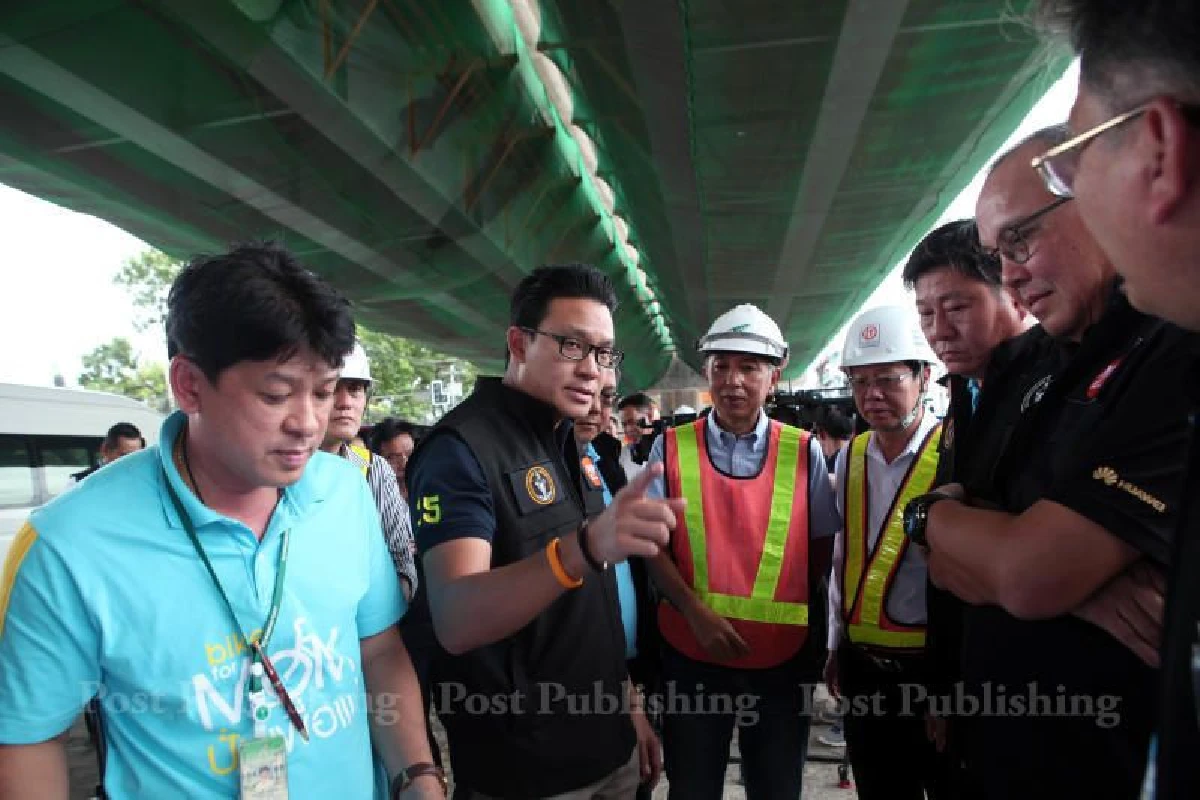 กทม.จี้ผู้รับเหมาสร้างรถไฟฟ้าสายสีเขียวคืนผิวจราจร-ซ่อมถนนพัง