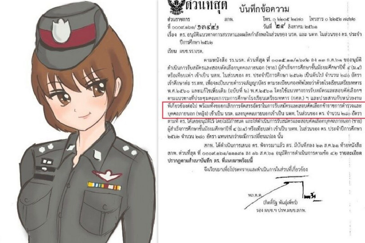 ประกาศเลิกรับ "นักเรียนนายร้อยตำรวจหญิง" ปี 62 ประกาศเลิกรับ "นักเรียนนายร้อยตำรวจหญิง" ปี 62