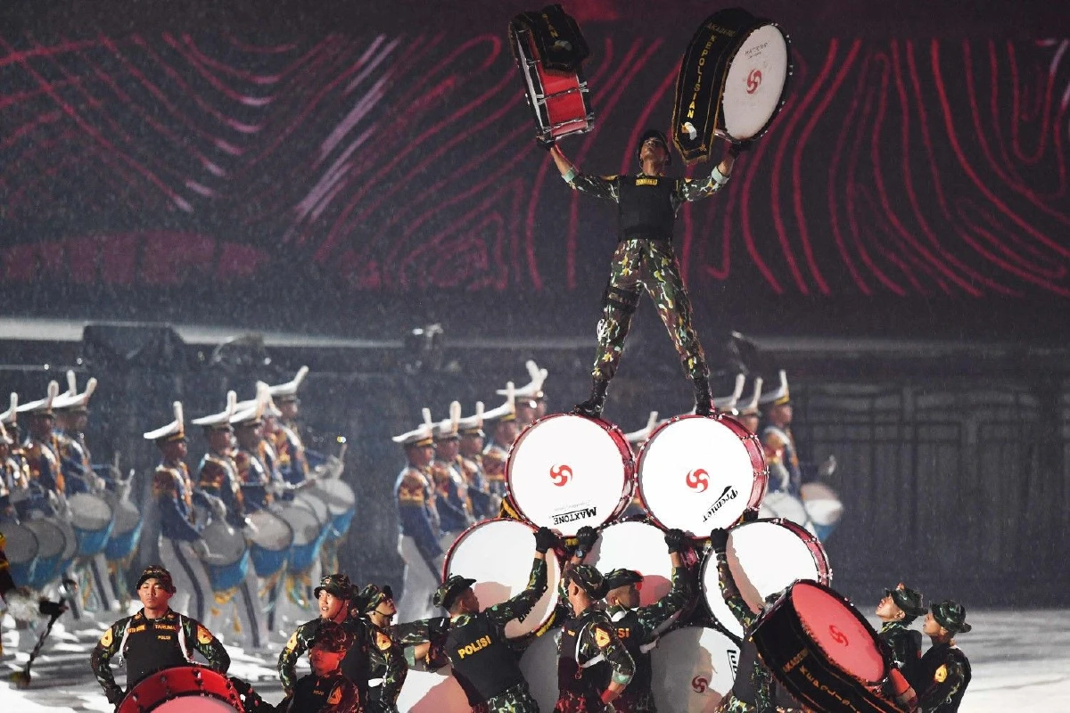ชมภาพชุด!พิธีปิดเอเชียนเกมส์2018 เจ้าภาพดึงบอยแบนด์เกาหลีร่วมโชว์