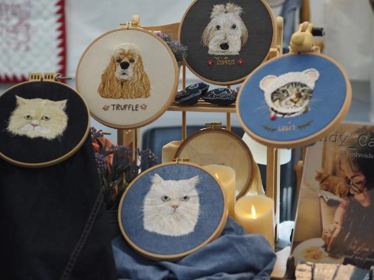 จากเชฟสู่นักปักผ้ารูปสัตว์เสมือนจริง