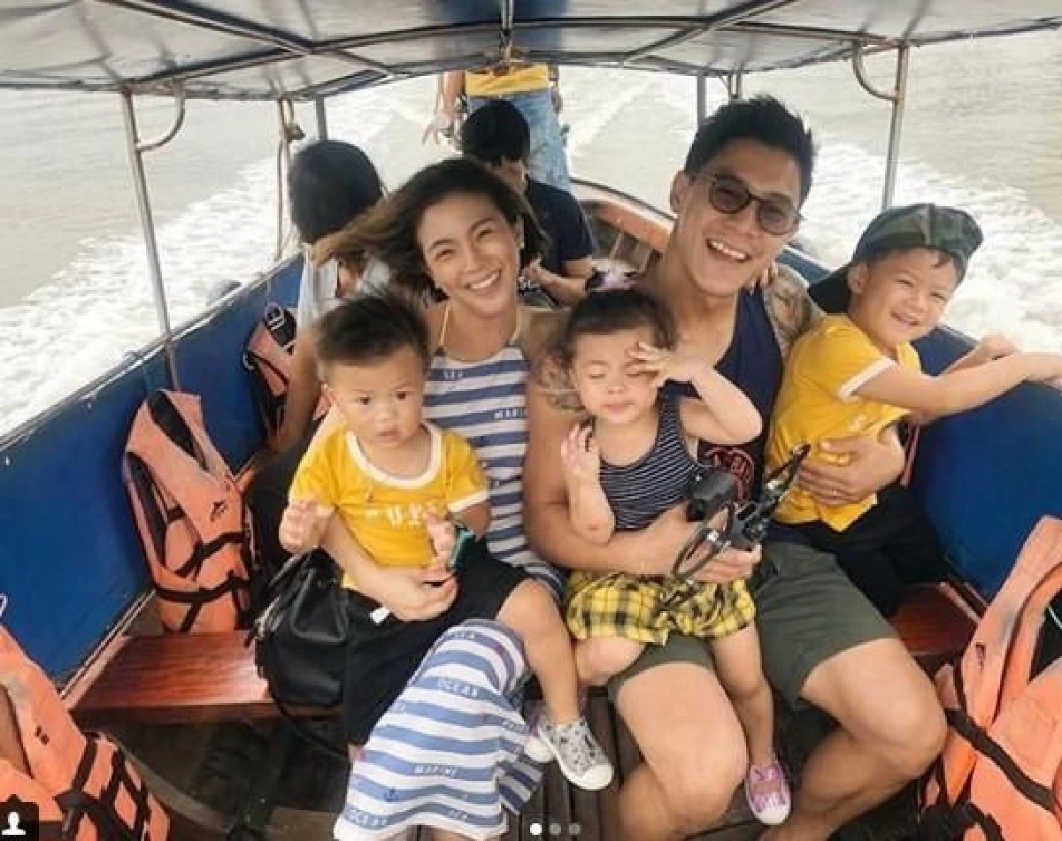 พ่อแซ่บ..แม่สวย! กาย-ฮารุ จัดทริปพาลูกๆทั้ง 3 เที่ยวทะเลกระบี่