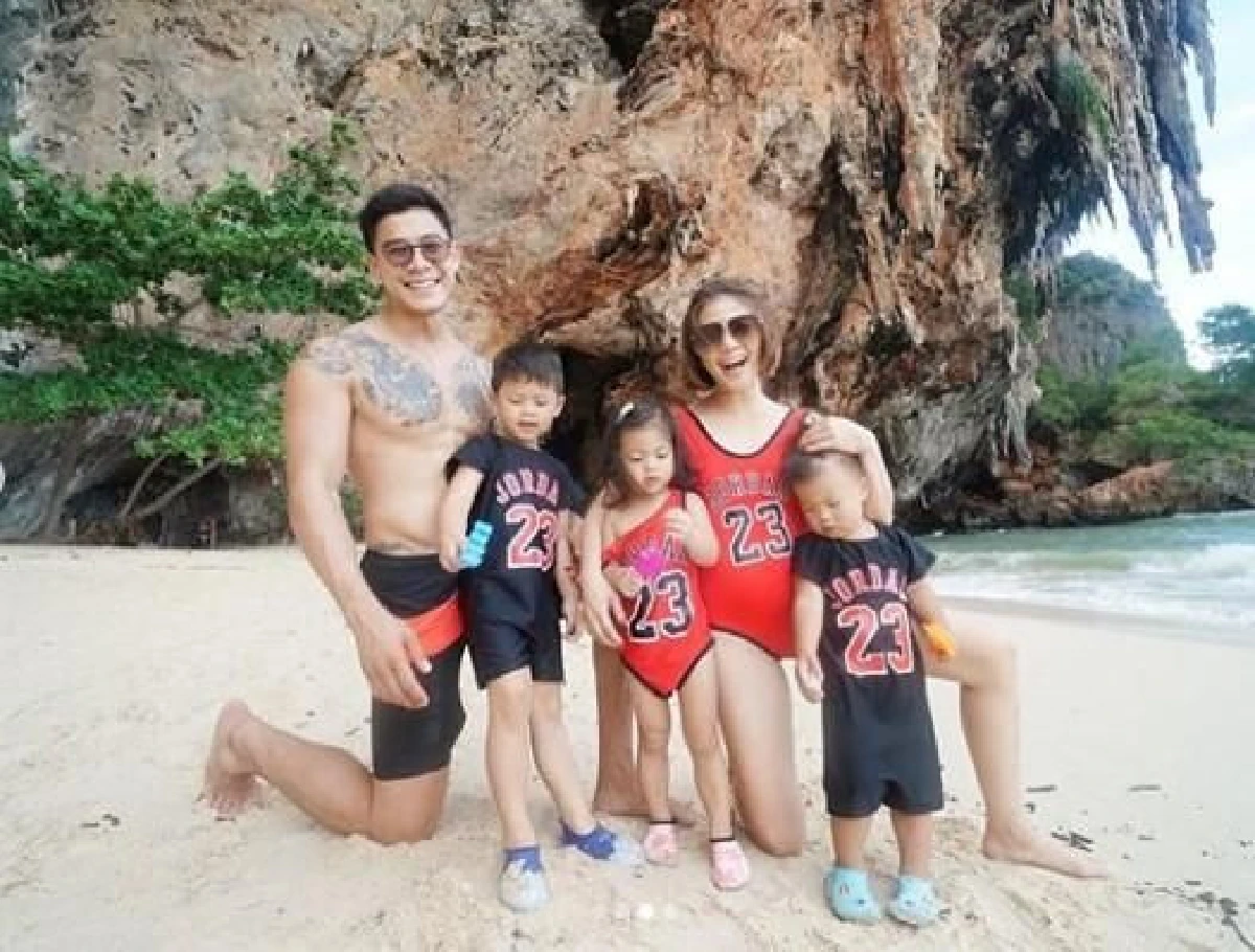 พ่อแซ่บ..แม่สวย! กาย-ฮารุ จัดทริปพาลูกๆทั้ง 3 เที่ยวทะเลกระบี่