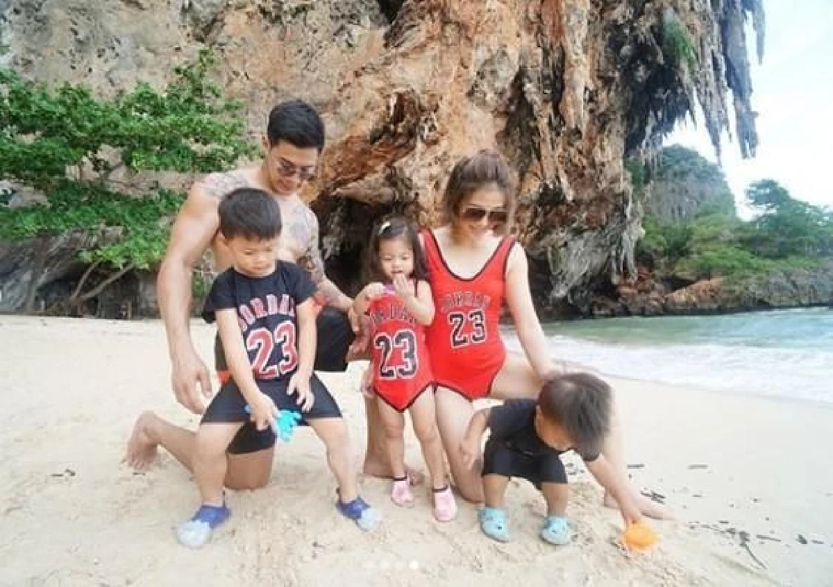 พ่อแซ่บ..แม่สวย! กาย-ฮารุ จัดทริปพาลูกๆทั้ง 3 เที่ยวทะเลกระบี่