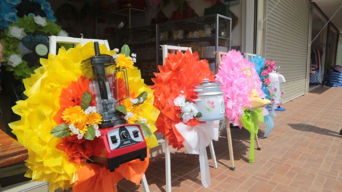 ไอเดียทำเงินพวงหรีดเครื่องใช้ไฟฟ้าใช้งานได้จริง