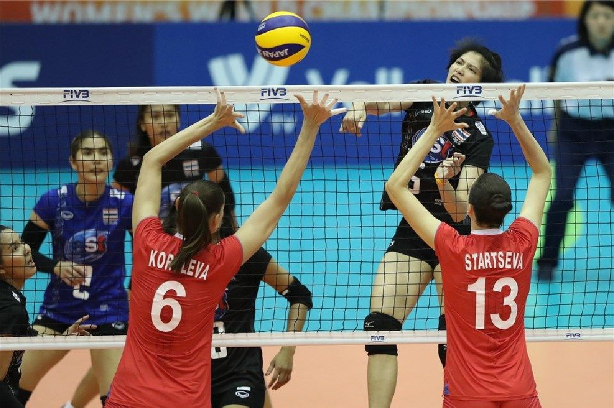 "วอลเลย์บอลหญิงไทย"ปิดจ๊อบไม่คมโดน "รัสเซีย" แซงชนะ "วอลเลย์บอลหญิงไทย"ปิดจ๊อบไม่คมโดน "รัสเซีย" แซงชนะ