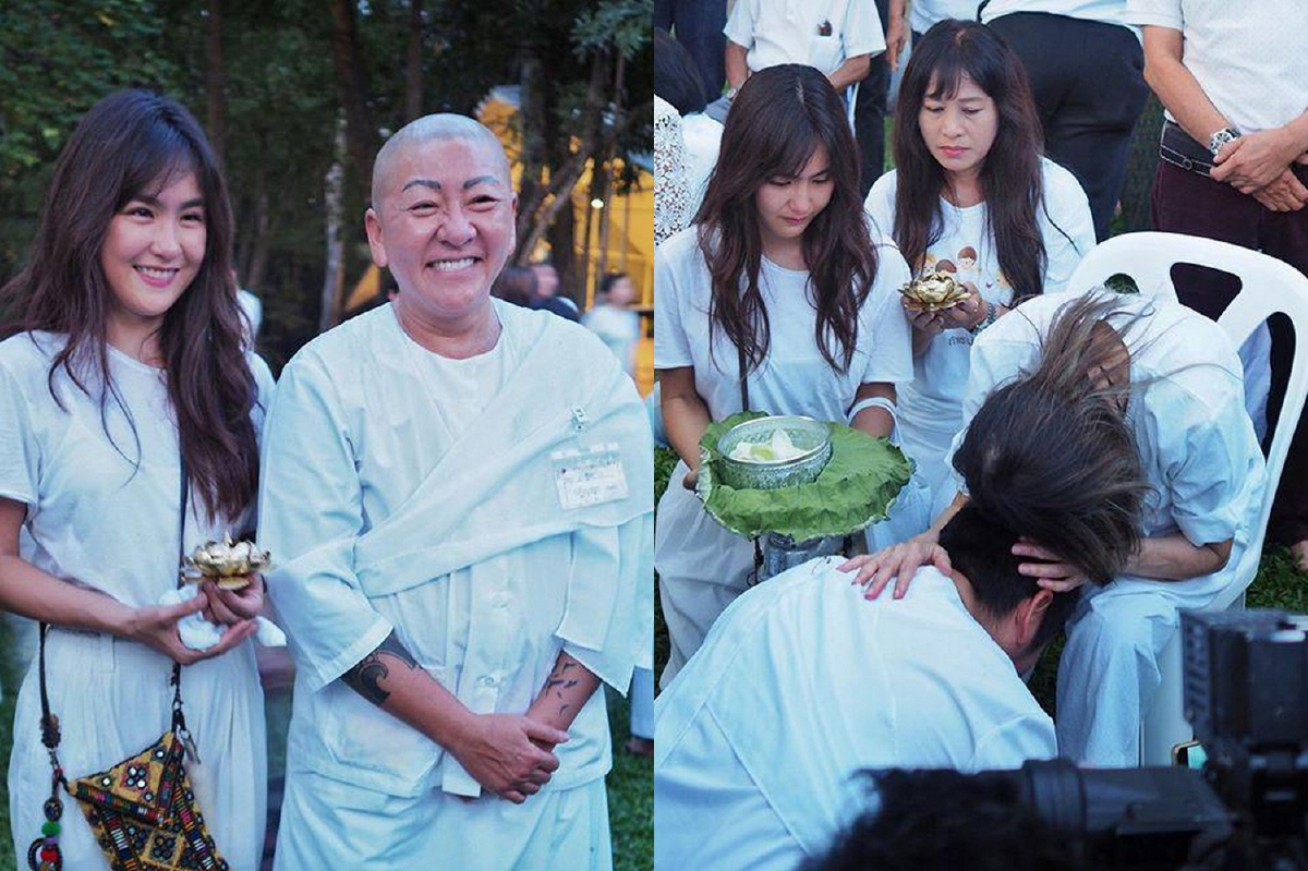 ป๋าต๊อบ โกนหัวบวชชี! แฟนสาว ปีใหม่ ร่วมอนุโมทนาบุญ ป๋าต๊อบ โกนหัวบวชชี! แฟนสาว ปีใหม่ ร่วมอนุโมทนาบุญ