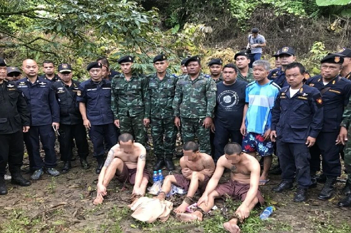 รวบแล้ว 3 นักโทษชุมพรชิงรถเรือนจำ หมดสภาพ บาดเจ็บ หิวโซ