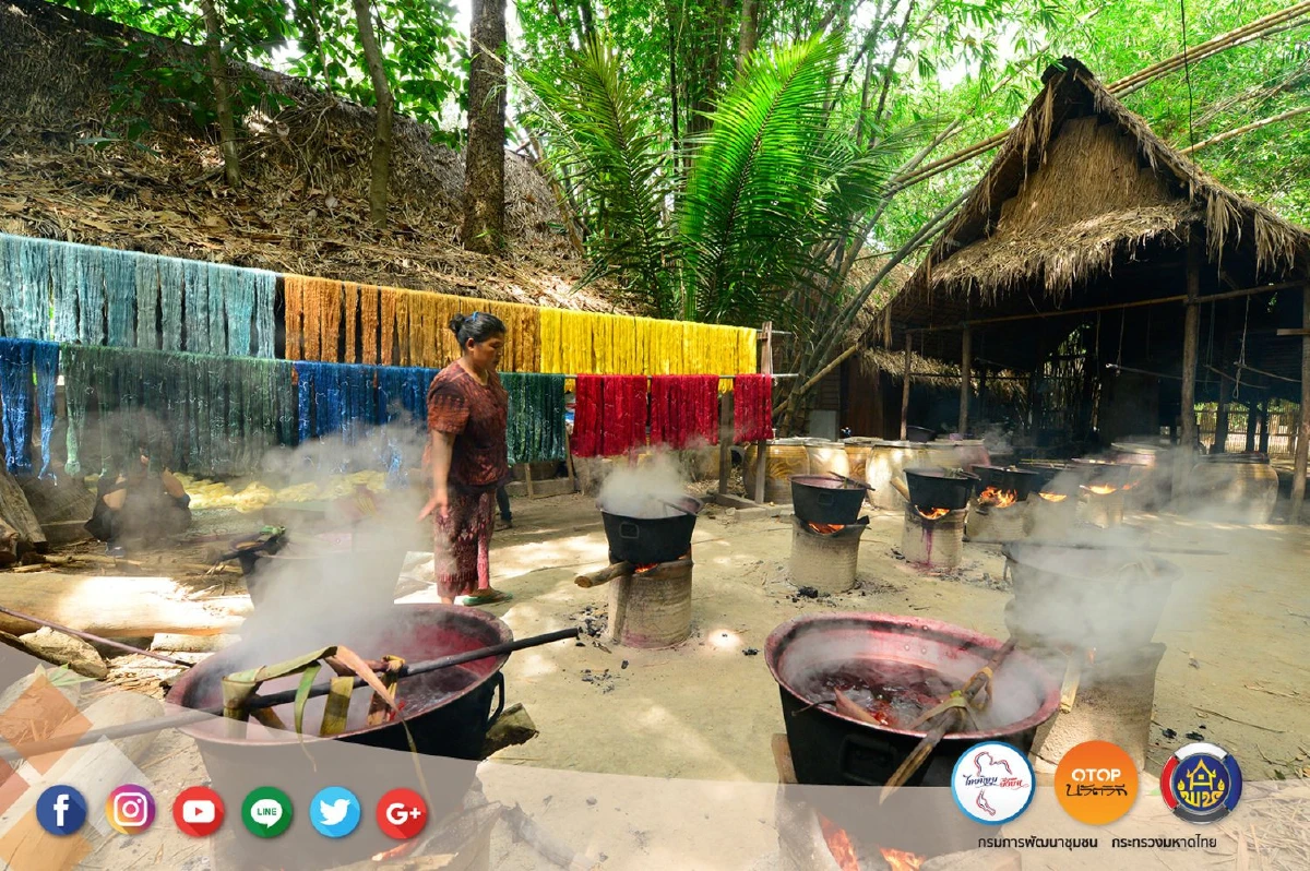 กี่พันตะกอ ทอไหมทองที่ท่าสว่าง