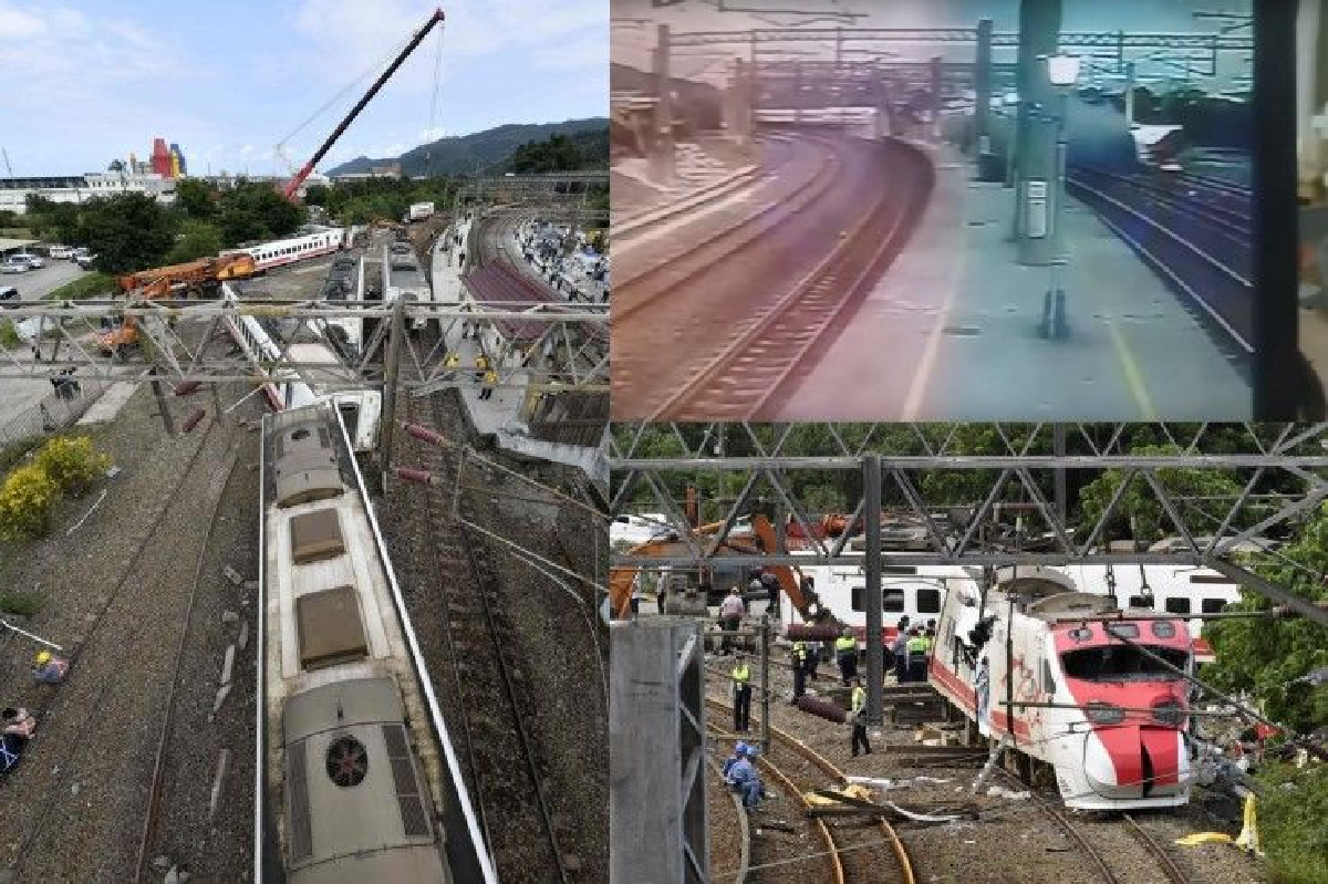 คาดเหตุรถไฟไต้หวันตกรางเพราะ"วิ่งเร็วเกินไป" คาดเหตุรถไฟไต้หวันตกรางเพราะ"วิ่งเร็วเกินไป"