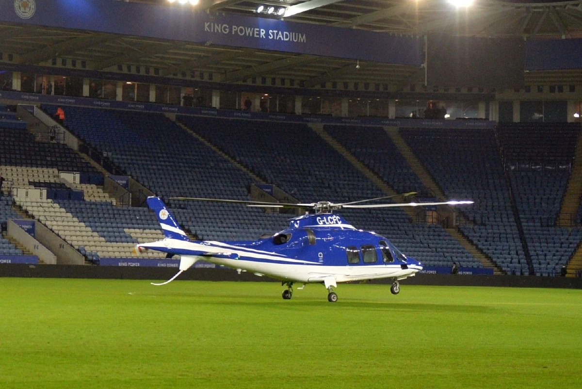 สื่อต่างประเทศเผยคลิปนาทีเฮลิคอปเตอร์ตกข้างสนามเลสเตอร์