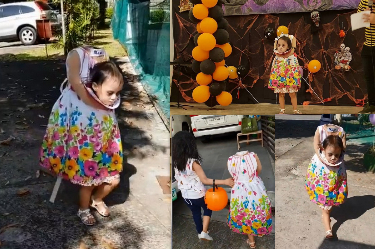 น่ากลัวไปมั้ยลูก? หนูน้อยชาวฟิลิปปินส์ กับชุดฮาโลวีนหัวขาด..หลอนที่สุดในพ.ศ.นี้ (คลิป) น่ากลัวไปมั้ยลูก? หนูน้อยชาวฟิลิปปินส์ กับชุดฮาโลวีนหัวขาด..หลอนที่สุดในพ.ศ.นี้ (คลิป)