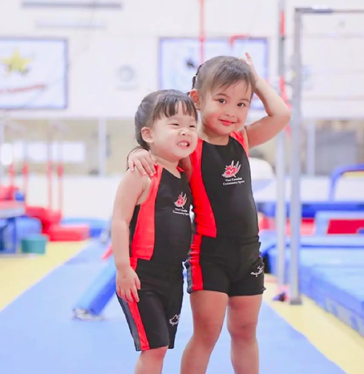 ฉายแววแท็กทีม “น้องริชา-น้องเป่าเปา-น้องเจ้าขา” กับลีลาการเล่นกีฬายิมนาสติก