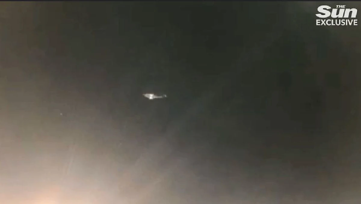 สื่ออังกฤษเผยคลิปจากในสนามเลสเตอร์บันทึกนาทีเฮลิคอปเตอร์ตก