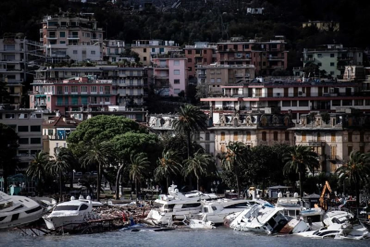 อิตาลีอ่วมเจอภัยธรรมชาติ ทั้งดินถล่ม น้ำท่วม ลมแรง