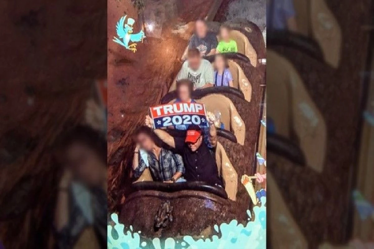 ดิสนีย์แบนหนุ่มสหรัฐฯชูป้ายหนุนทรัมป์