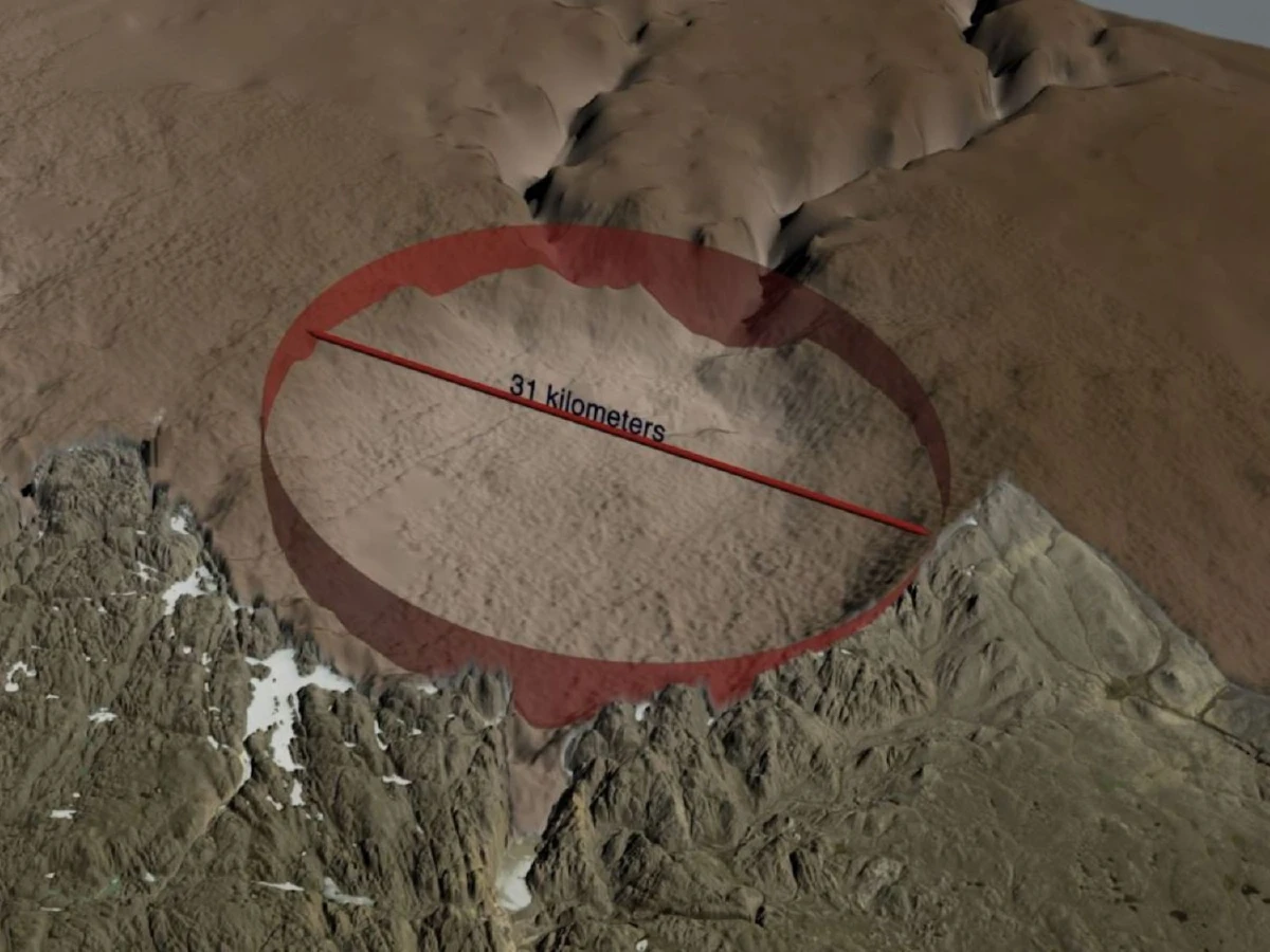 นักวิทย์พบหลุมอุกกาบาตขนาดยักษ์ใต้ธารน้ำแข็งกรีนแลนด์