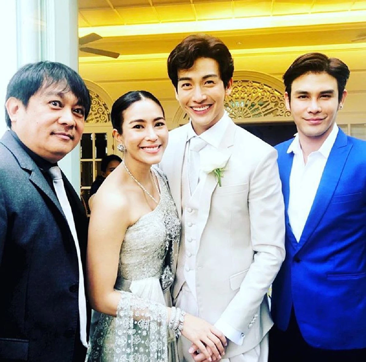 ขนมาทั้งวงการ! เหล่าคนบันเทิงสวยหล่อจัดเต็มร่วมยินดีกับ พุฒิ-จุ๋ย