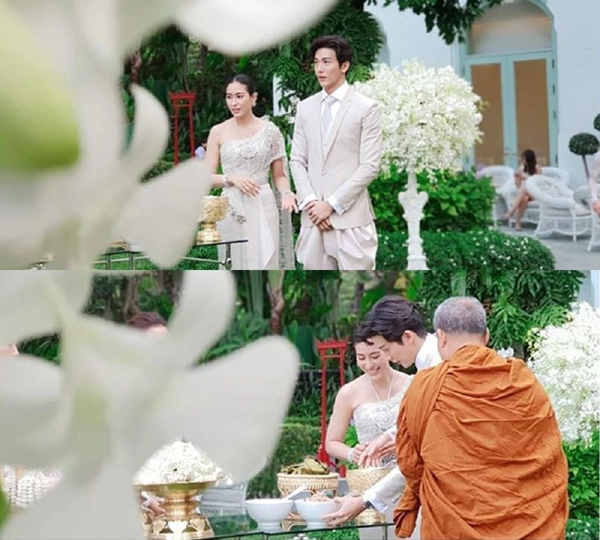 อบอวลด้วยรัก! พุฒ-จุ๋ย จูงมือเข้าพิธีแต่งงาน เพื่อนดาราแห่ยินดีเพียบ