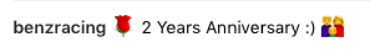 "เบนซ์ เรซซิ่ง” ส่งดอกกุหลาบแดงช่อโตให้ "แพท ณปภา” ครบรอบแต่งงาน 2 ปี