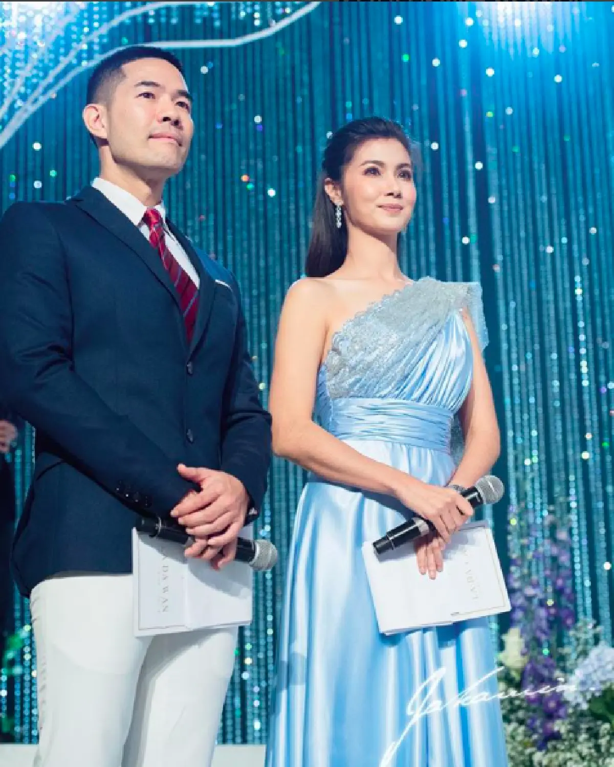 อลังการงานแต่ง! “ภัทร-จุ้มจิ้ม” สองทายาทมหาเศรษฐีเข้าพิธีวิวาห์สุดอบอุ่น