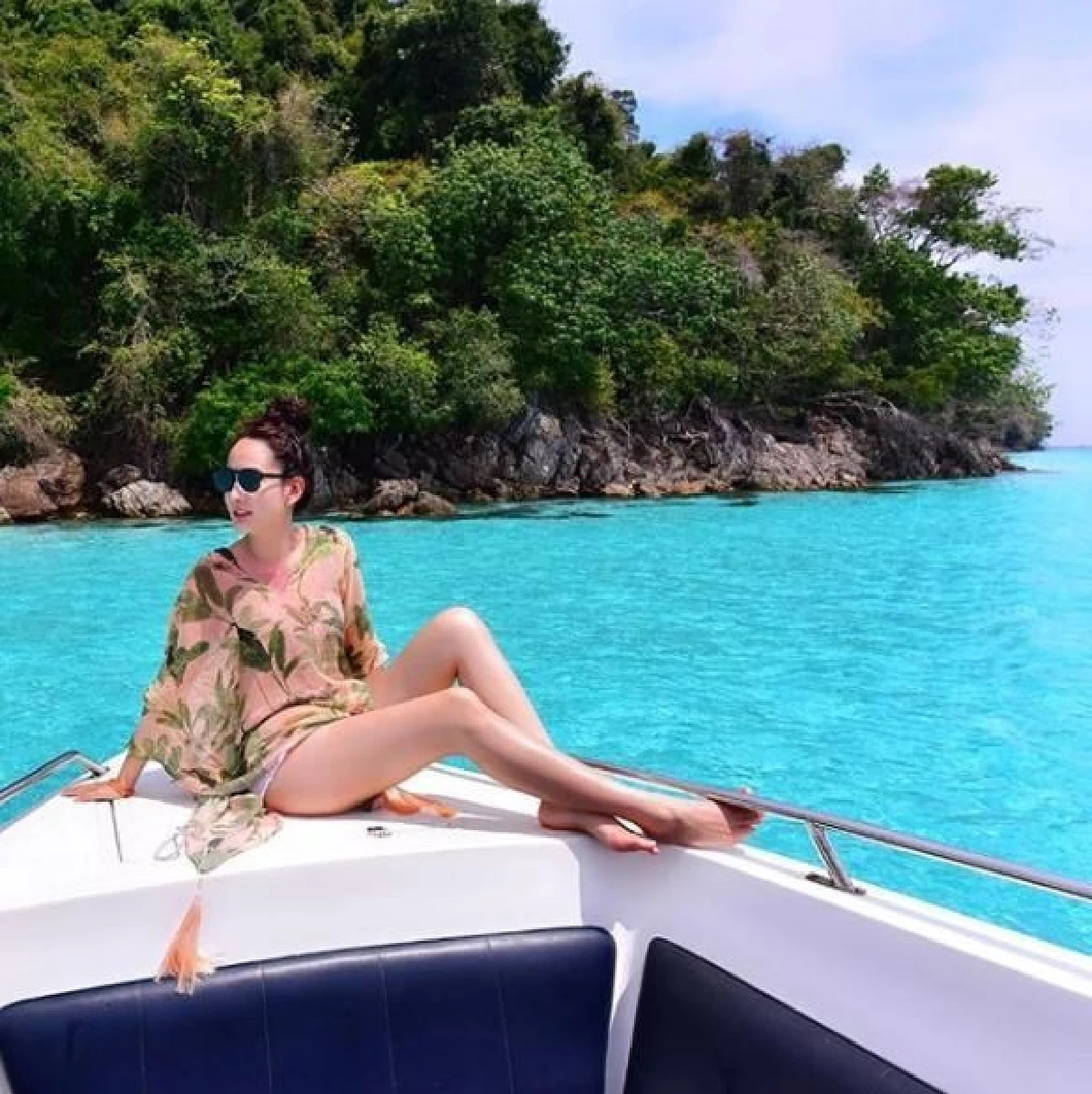 แต้ว ณฐพร อวดหุ่นสวยเซ็กซี่เบาๆ ในทริปทะเลอันดามัน