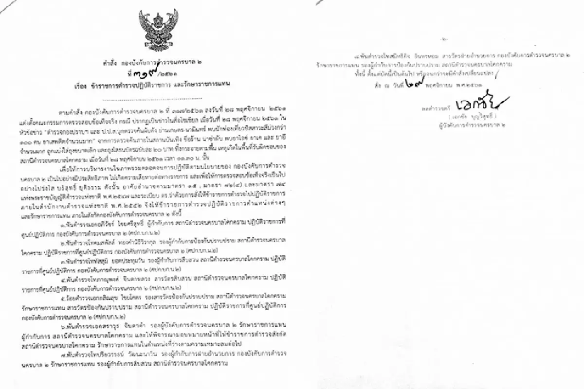 สั่งเด้ง5เสือสน.โคกครามหลังกองปราบ-ป.ป.ส.บุกจับผับในพื้นที่พบยาเสพติดเกลื่อน