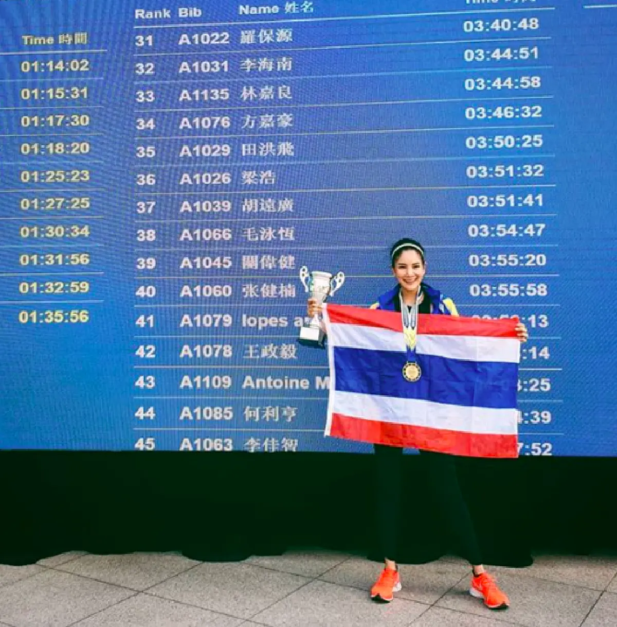 เก่งและแกร่งสุดๆ "ก้อย รัชวิน” วิ่งมาราธอนที่มาเก๊าได้อันดับที่ 3