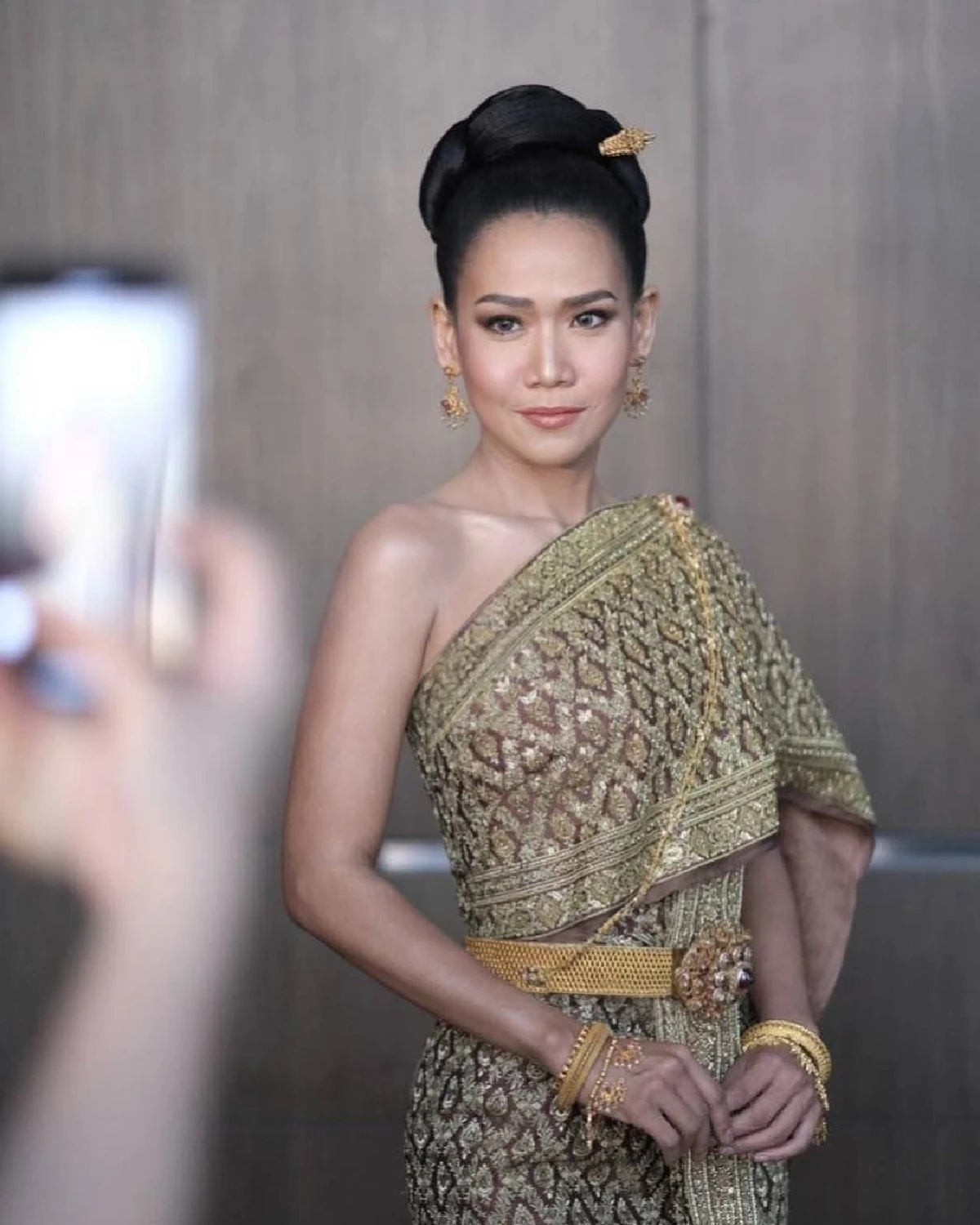 สวยมากจนจำไม่ได้! กาละแมร์ พัชรศรี สวมชุดไทยอวดลุคอ่อนหวาน