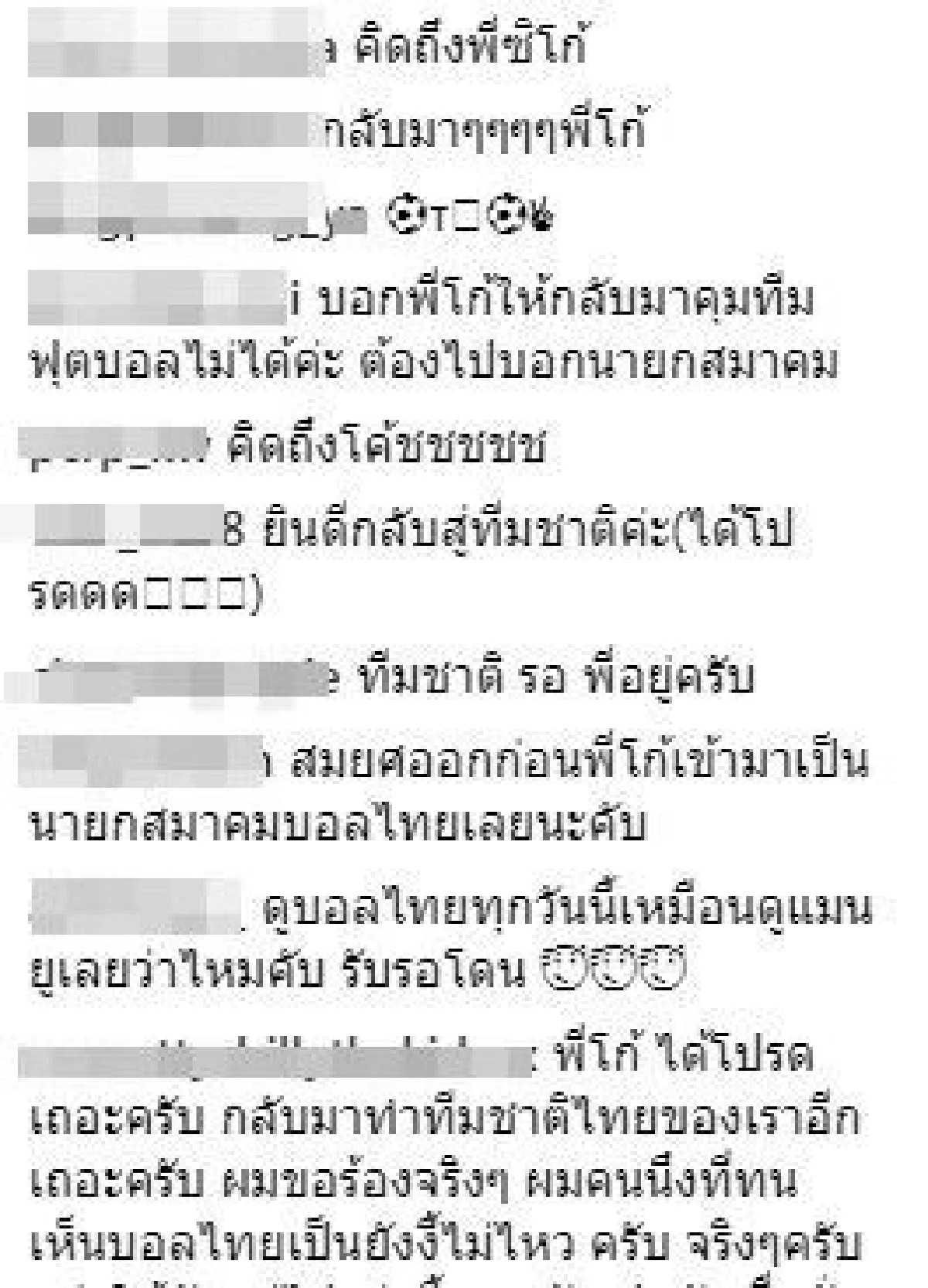 กลับมาได้หรือเปล่า! แฟนบอลร้องขอ "ซิโก้" คืนทัพช้างไทย