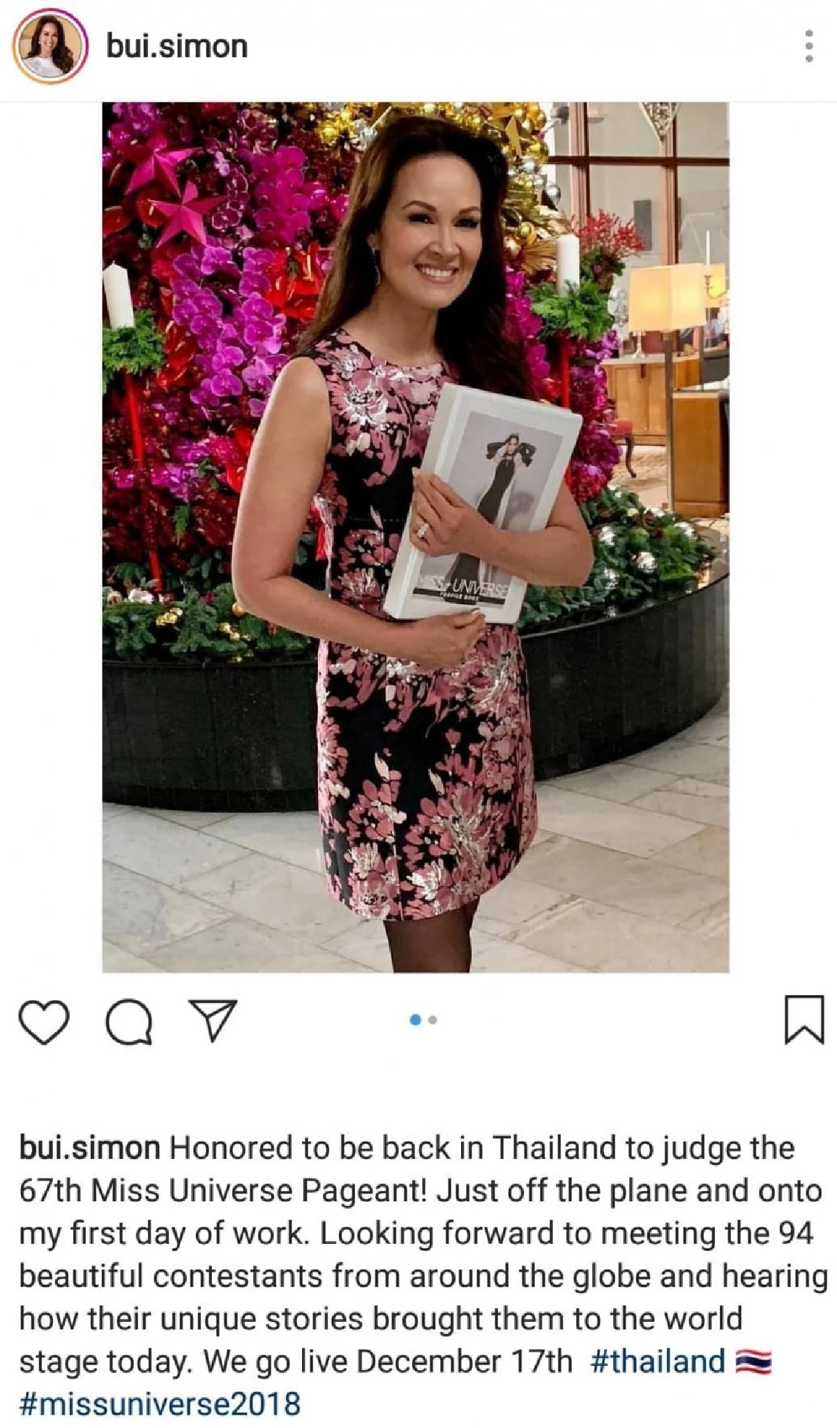 จักรวาลมาทางนี้! “ปุ๋ย ภรณ์ทิพย์” ร่วมเป็นกรรมการ “มิสยูนิเวิร์ส 2018”