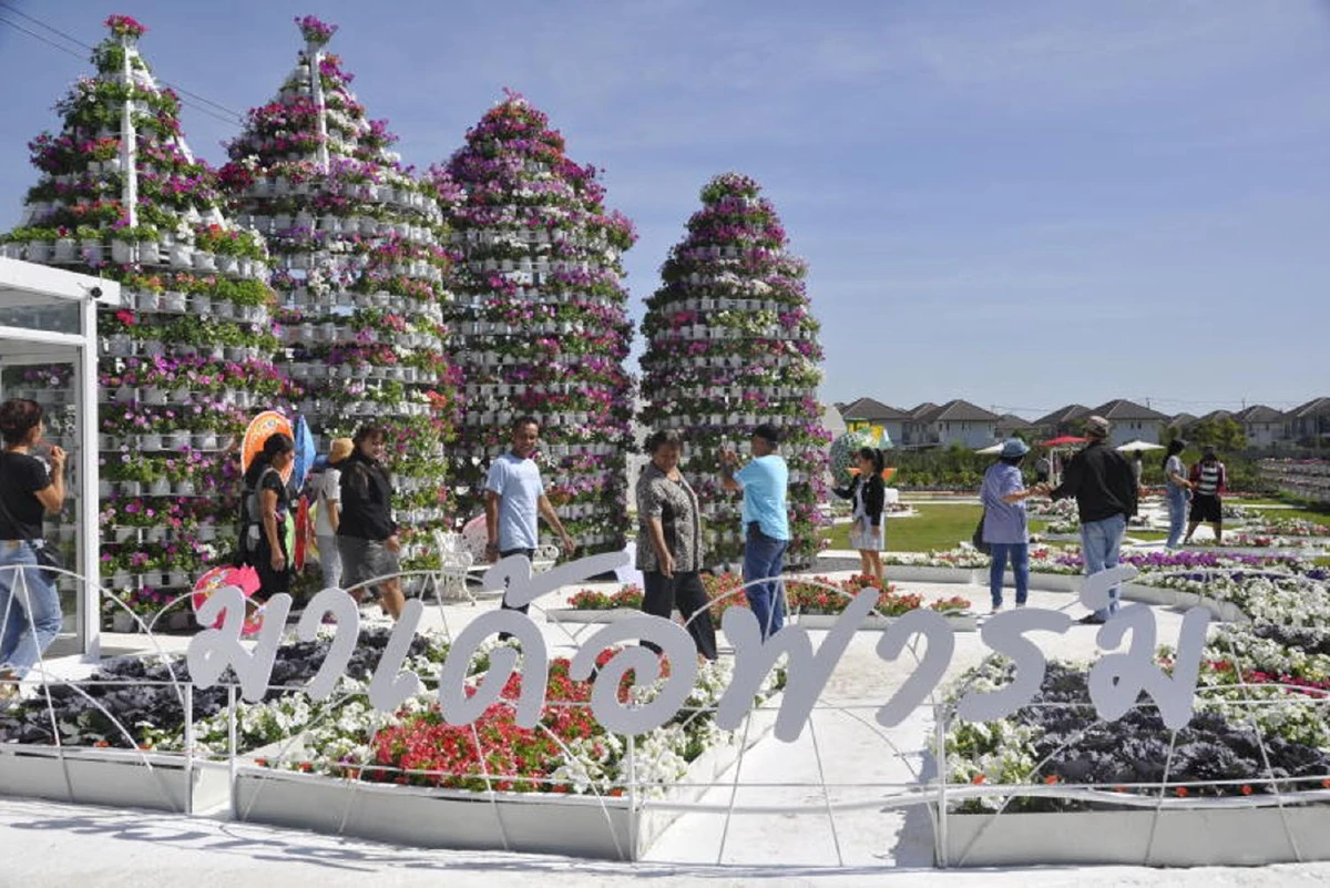 พลิกผืนนา 2 ไร่สู้วิกฤต เนรมิตสวนดอกไม้ผสมสวนเกษตร