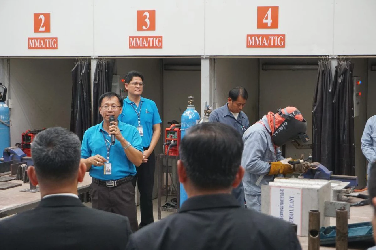 สู่เส้นทางอาชีพ “ช่างเชื่อมสากล” ที่ศูนย์พัฒนางานเชื่อมและทดสอบฝีมือช่างเชื่อมสากล กฟผ. ไทรน้อย
