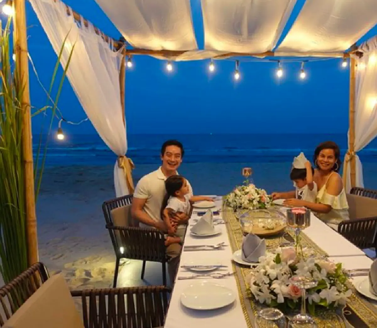 อบอุ่นหัวใจ "โอปอล์" ฉลองวันเกิดอายุ 37 กับครอบครัว เรียบง่ายริมทะเล